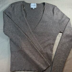 Pink Rose Shimmering Knit Top